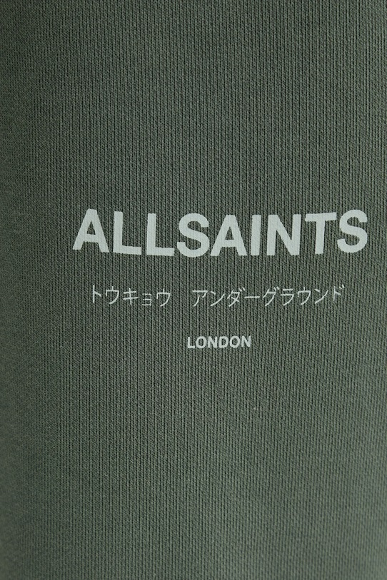 AllSaints spodnie dresowe bawełniane UNDRGRND zielony M031TB