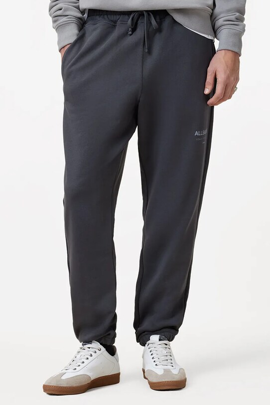 Бавовняні спортивні штани AllSaints UNDRGRND M031TB сірий SS25