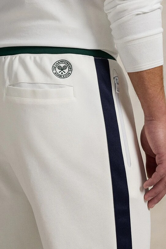 Tepláky Polo Ralph Lauren Wimbledon Collection bílá 710970491