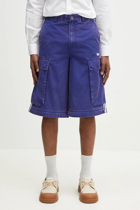 Бавовняні штани adidas Originals CARGO PANTS фіолетовий JY6294