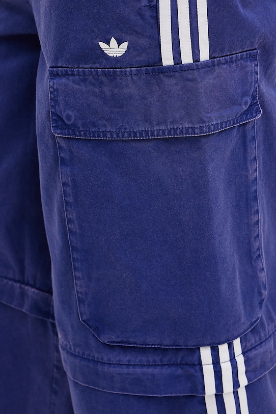 Βαμβακερό παντελόνι adidas Originals CARGO PANTS JY6294 μωβ
