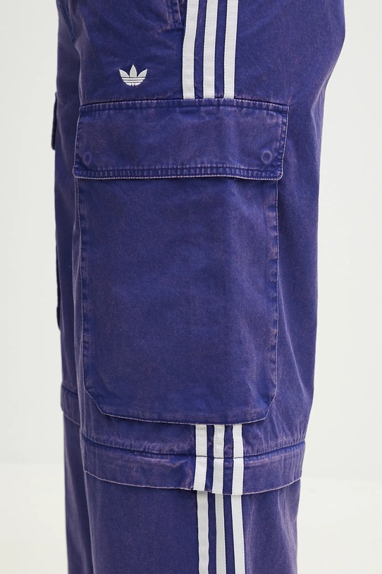 Бавовняні штани adidas Originals CARGO PANTS JY6294 фіолетовий