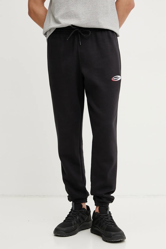 Reebok Classic pantaloni de trening tricotaj negru 100215126