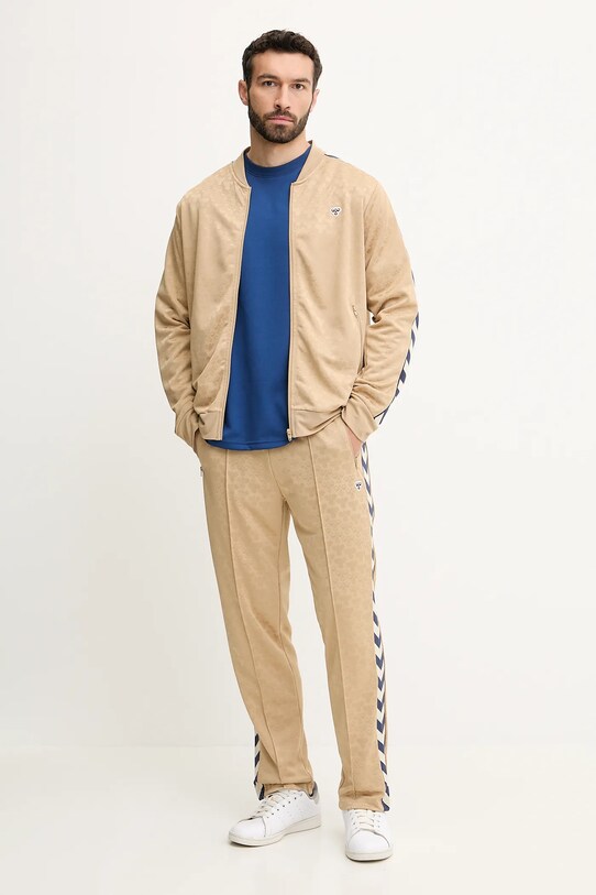 Hummel pantaloni de trening 227579 verde SS25