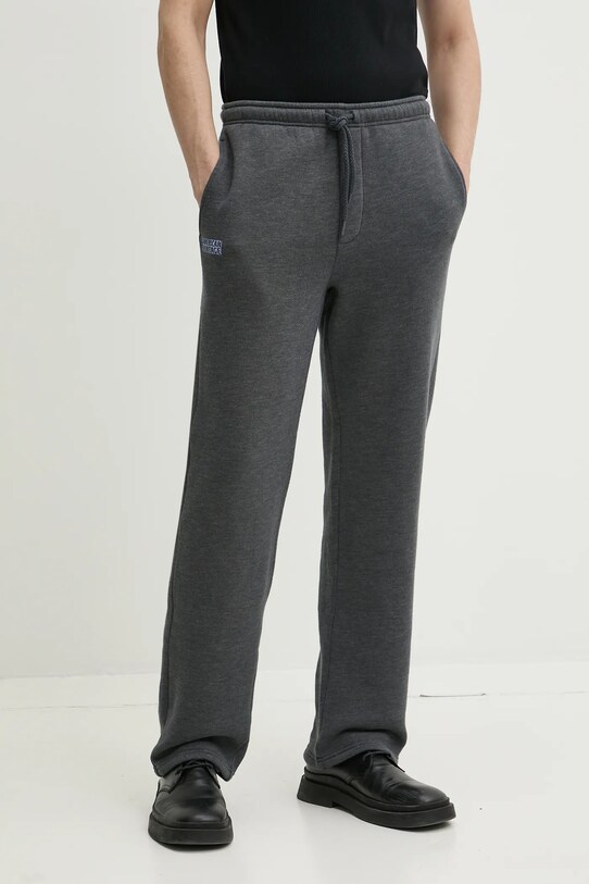 American Vintage pantaloni de trening tricotaj gri MDOV05CE25