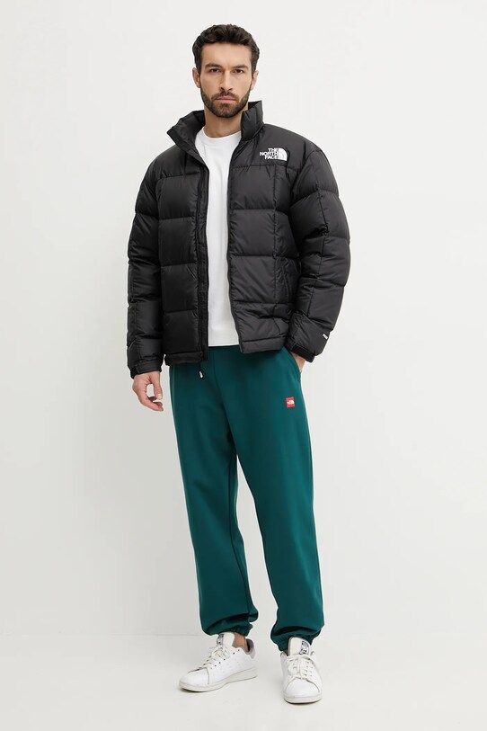 Bavlněné tepláky The North Face Axys NF0A8C1U6GI1 zelená SS25