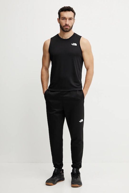 The North Face pantaloni de trening Reaxion NF0A8CNQJK31 negru SS25