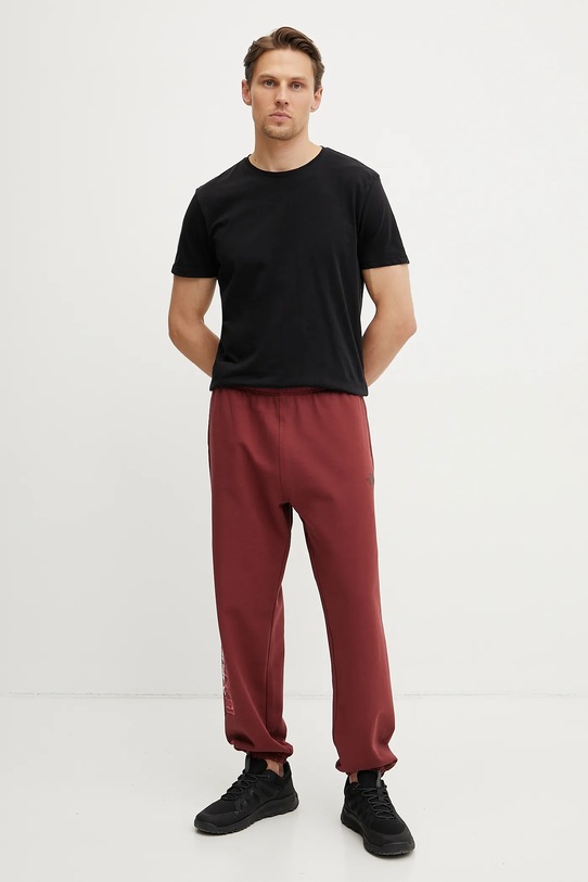 The North Face spodnie dresowe TNF X NSE NF0A8C3W0VO1 bordowy SS25