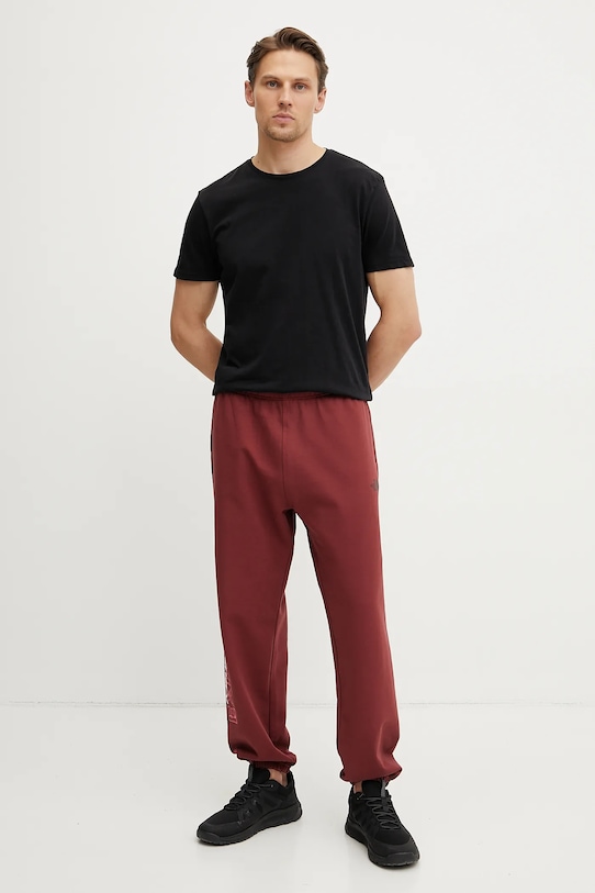 The North Face spodnie dresowe TNF X NSE NF0A8C3W0VO1 bordowy SS25