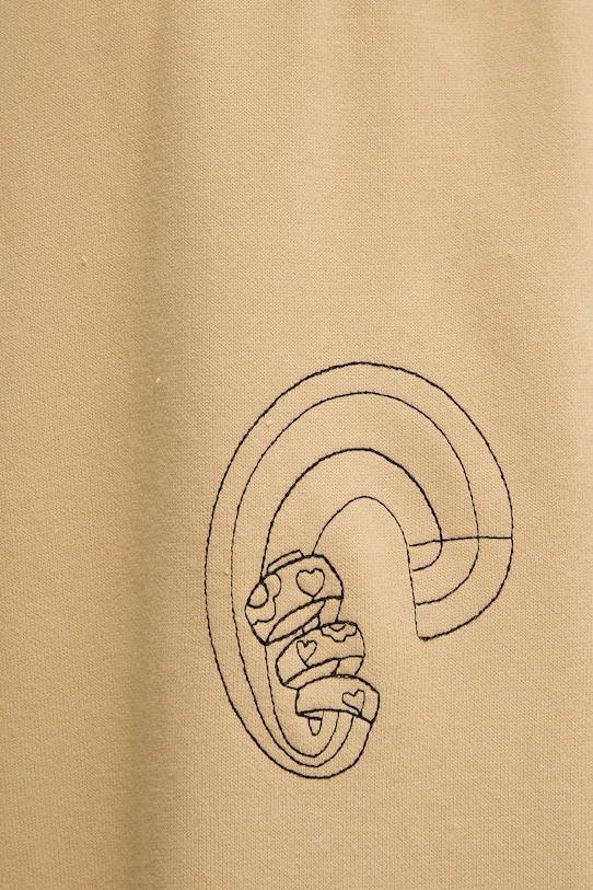 Bavlněné tepláky The North Face Mountain Cleanup NF0A8C2WLK51 béžová