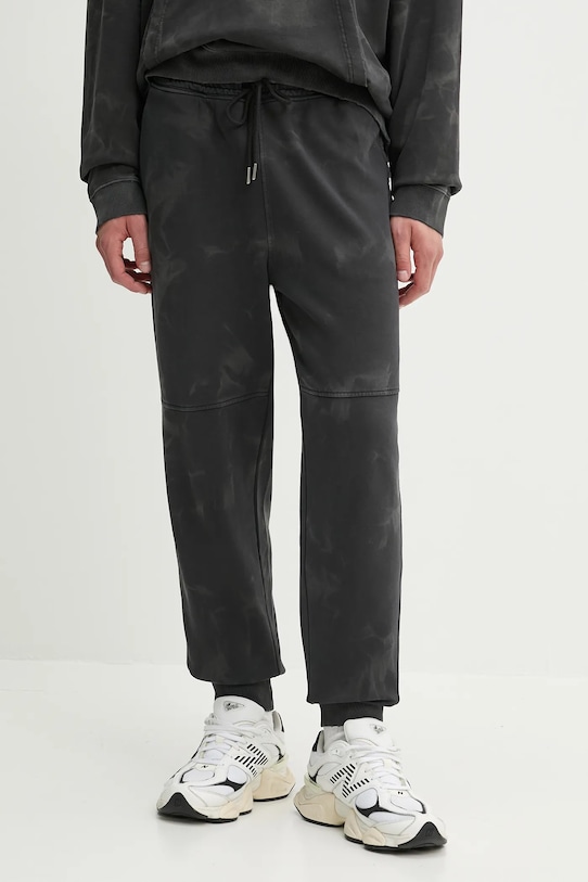 Hugo Blue pantaloni de trening din bumbac bumbac negru 50534274