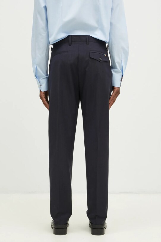 Odjeća Hlače s primjesom vune Paul Smith M1R.408Z.P02571 mornarsko plava