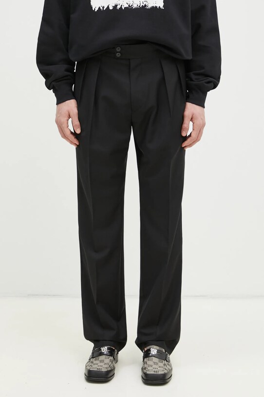 Paul Smith gyapjú nadrág sima fekete M1R.409Z.P00002