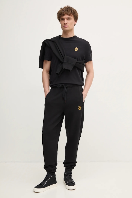 Bavlněné tepláky ZADIG&VOLTAIRE JMPA00016.19W.001 černá SS25