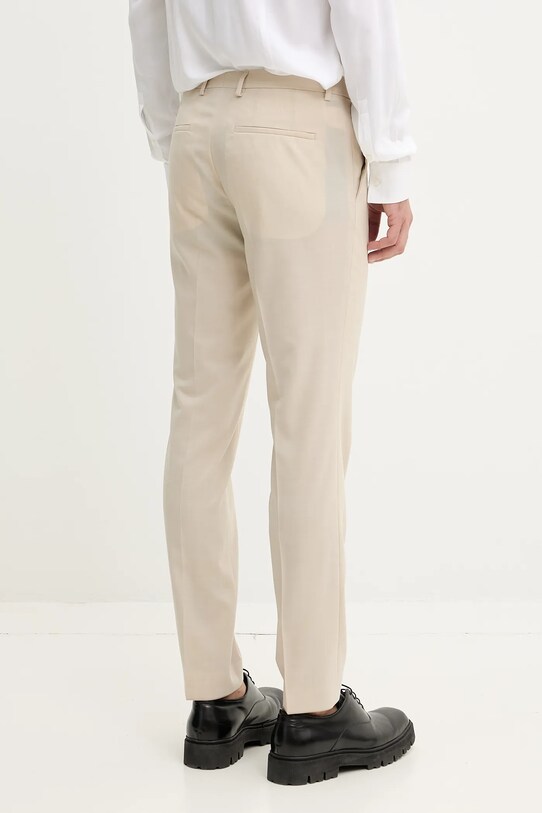 Îmbrăcăminte HUGO pantaloni de lână 50540288 bej