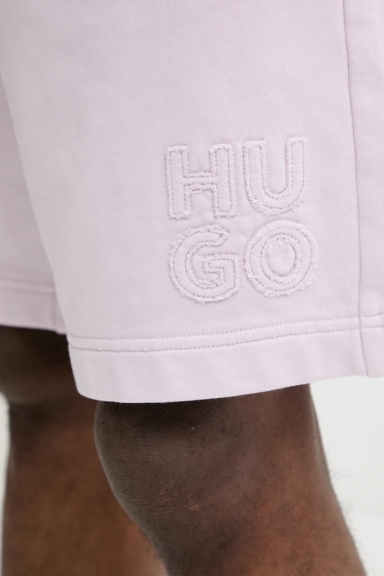 Ρούχα Βαμβακερό σορτσάκι HUGO 50535288 ροζ