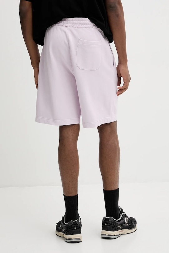 Бавовняні шорти HUGO 50535288 фіолетовий SS25