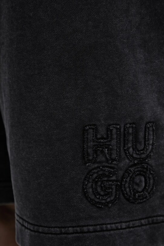 Бавовняні шорти HUGO чорний 50535288
