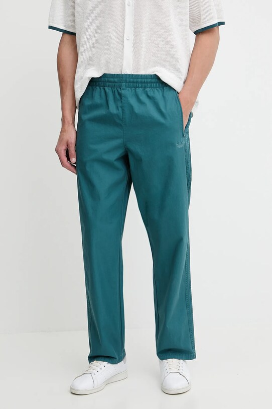 adidas Originals pantaloni de bumbac Firebird Pants bumbac turcoaz KC0688