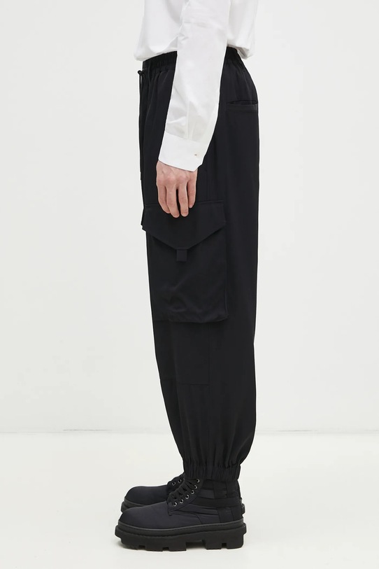 Y-3 trousers Rayon Twill Pant JN4872 black SS25