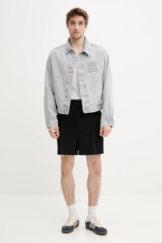 HUGO pantaloni scurti 50540339 negru SS25