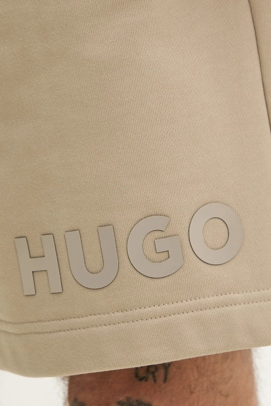 HUGO pantaloni scurti din bumbac verde 50535260