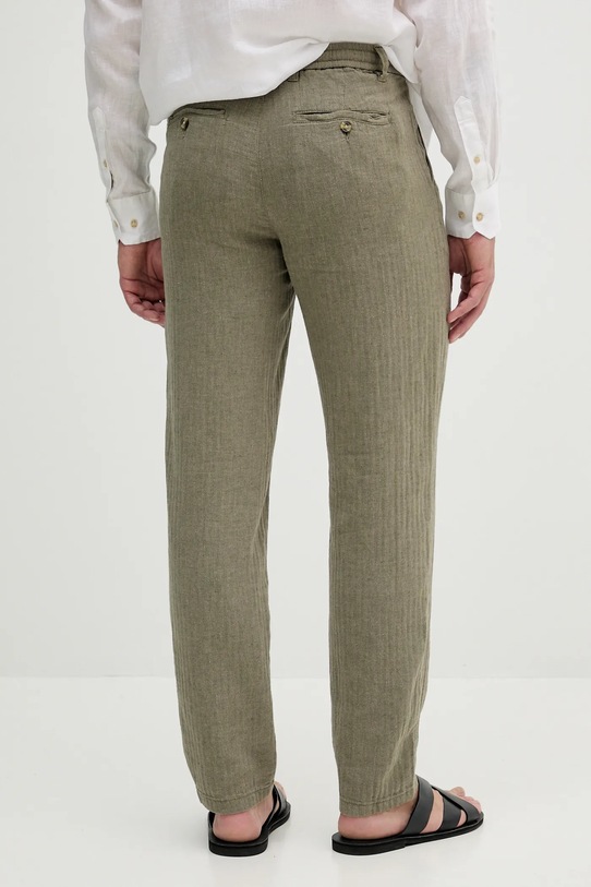 Дрехи Панталон с лен Lindbergh 30.003020.ARMY зелен