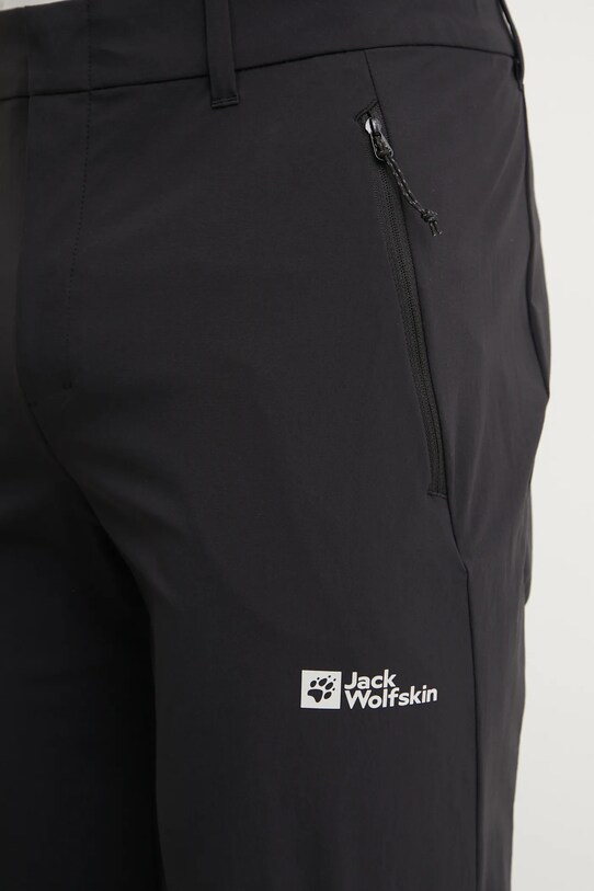 Outdoorové kalhoty Jack Wolfskin Hikeout černá A63924