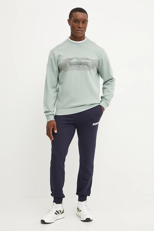 Bavlnené tepláky Napapijri M-Gori NP0A4IDS1761 tmavomodrá SS25