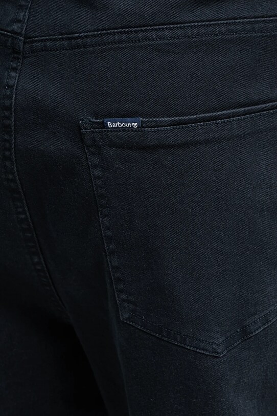 Barbour spodnie Washed Stretch Twill Regular Fit Trouser granatowy MTR0742