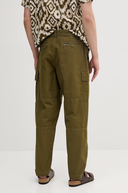 Oblečení Bavlněné kalhoty Barbour Relaxed Fit Cargo MTR0759 zelená