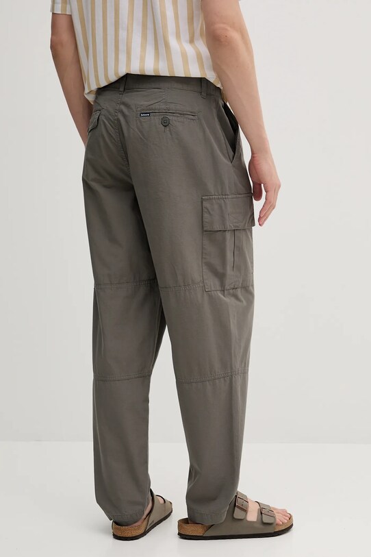 Ρούχα Βαμβακερό παντελόνι Barbour Relaxed Fit Cargo MTR0759 πράσινο