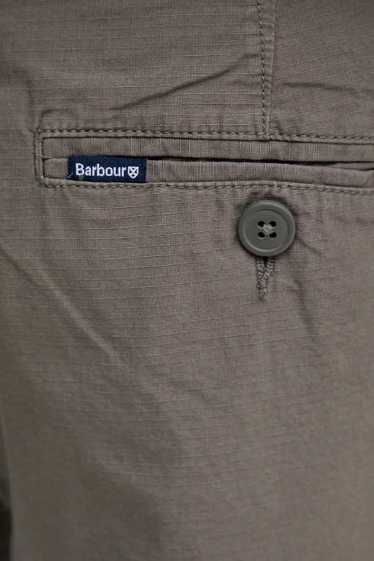 Bavlněné kalhoty Barbour Relaxed Fit Cargo zelená MTR0759