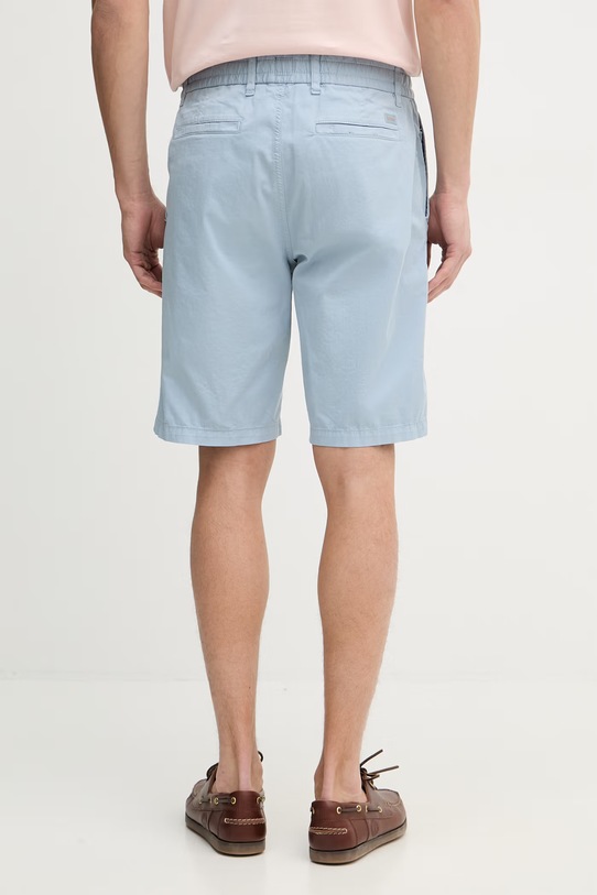 Odzież BOSS Orange szorty chino męskie bawełniane z elastanem 50536885 niebieski