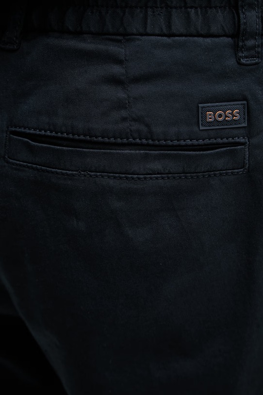BOSS Orange szorty chino męskie bawełniane z elastanem granatowy 50536885