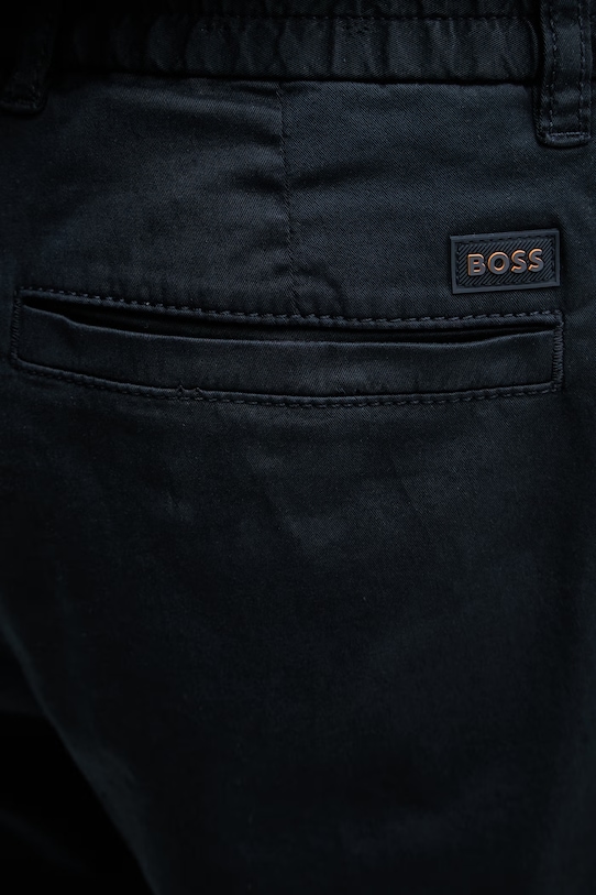 BOSS Orange szorty chino męskie bawełniane z elastanem granatowy 50536885