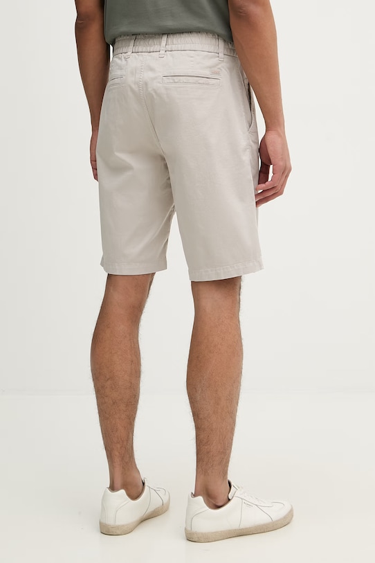 Odzież BOSS Orange szorty chino męskie bawełniane z elastanem 50536885 beżowy