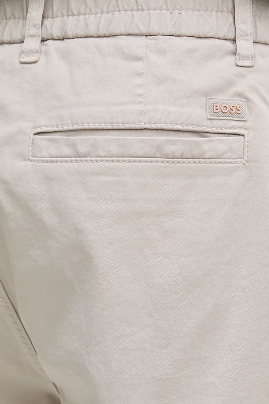 BOSS Orange szorty chino męskie bawełniane z elastanem beżowy 50536885