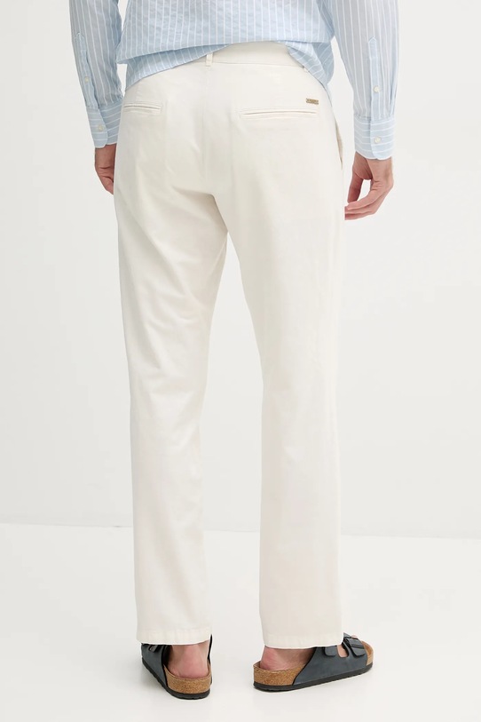 Odzież Guess spodnie z domieszką lnu MYRON M5GB01.WH782 beżowy