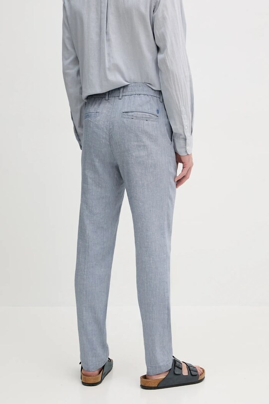 Îmbrăcăminte BOSS pantaloni din in 50540480 albastru
