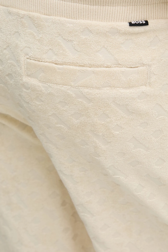 Bavlnené šortky BOSS béžová 50538636