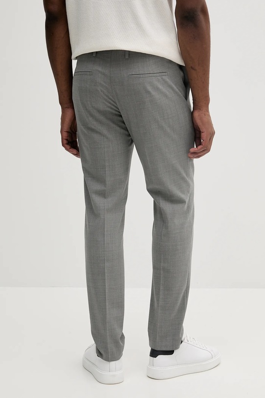 Odzież Calvin Klein spodnie z domieszką wełny K10K113949 szary