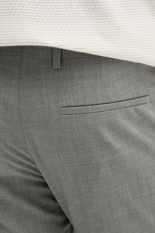Calvin Klein spodnie z domieszką wełny szary K10K113949