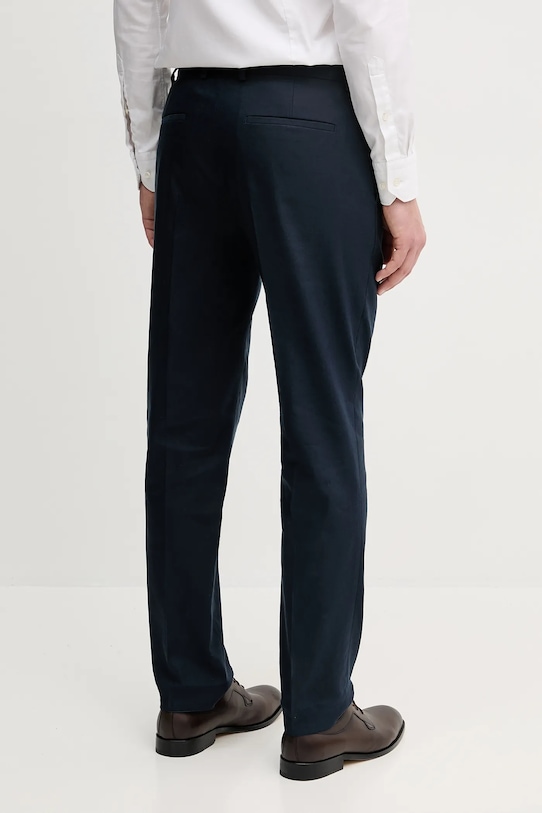 Odzież Calvin Klein spodnie z domieszką lnu K10K114400 granatowy