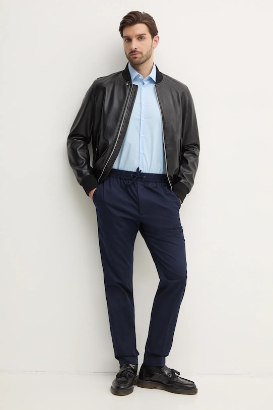 Calvin Klein spodnie K10K114467 granatowy SS25