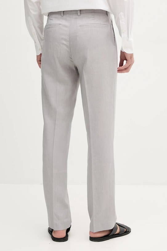 Дрехи Ленен панталон Calvin Klein LV04LB448G сив