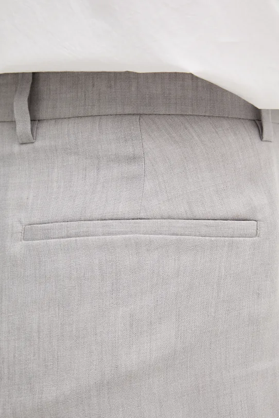 Ленен панталон Calvin Klein сив LV04LB448G