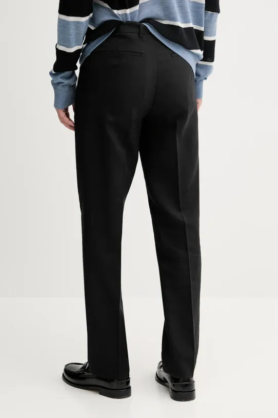 Ρούχα Λινό παντελόνι Calvin Klein LV04LB448G μαύρο