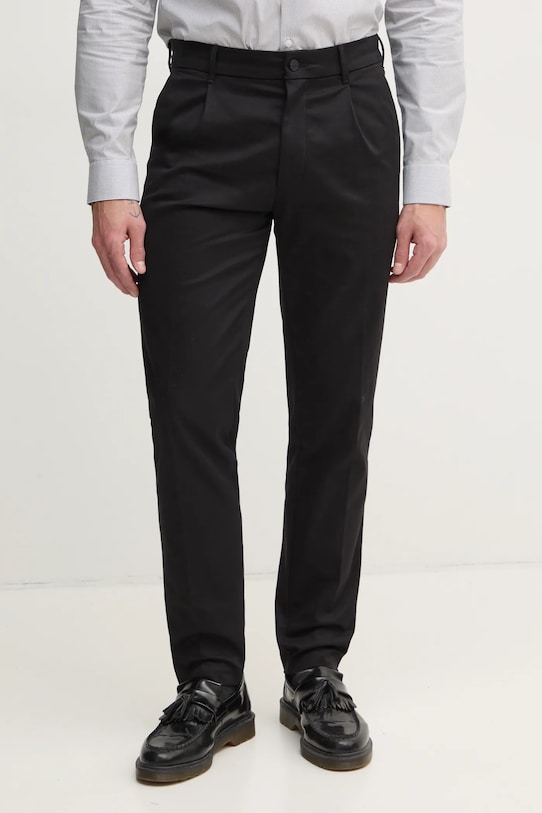 Calvin Klein spodnie z elastanem czarny K10K114104