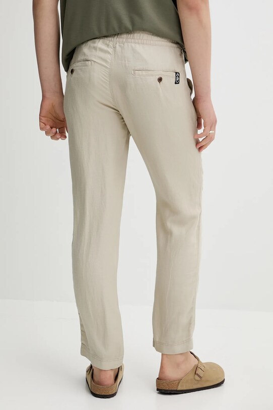 Îmbrăcăminte Superdry pantaloni din in M7011318A.S1F bej
